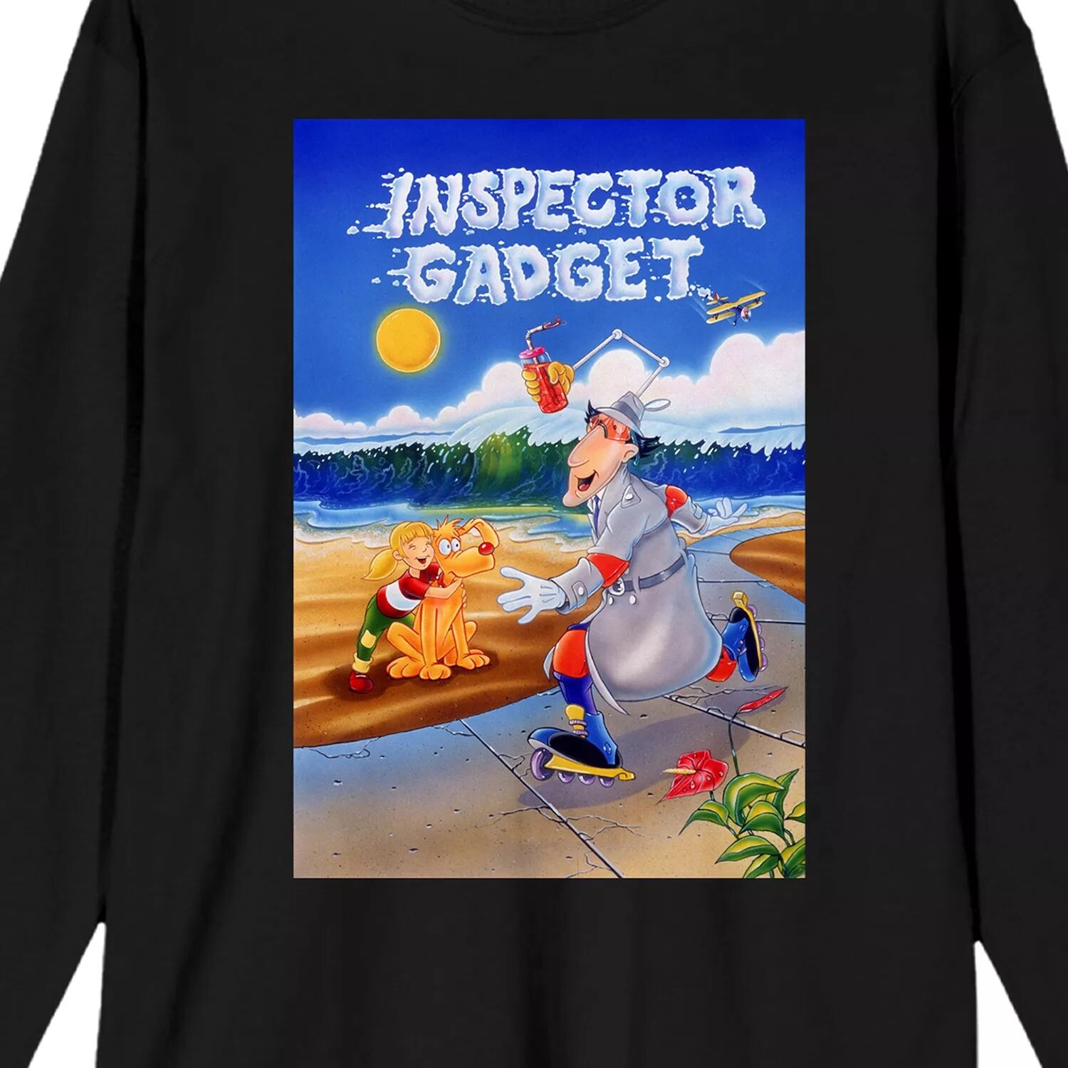 

Мужская классическая футболка Inspector Gadget с длинными рукавами Licensed Character