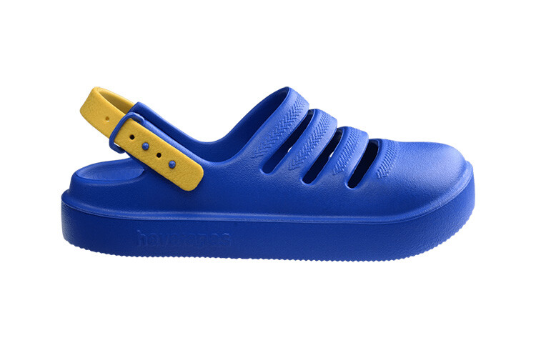 Сандалии детские Clog Kids Yellow Havaianas, синий — фото 2
