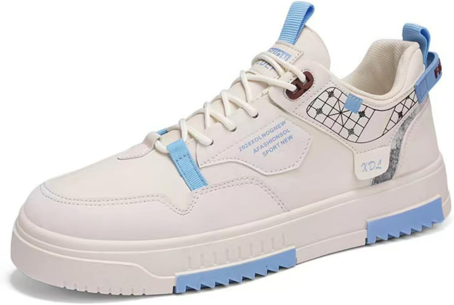 

Женские и мужские кроссовки Y2K с массивной подошвой, комфортные кожаные повседневные обувь для прогулок, скейтбординга и уличного стиля Macefil, бежевый