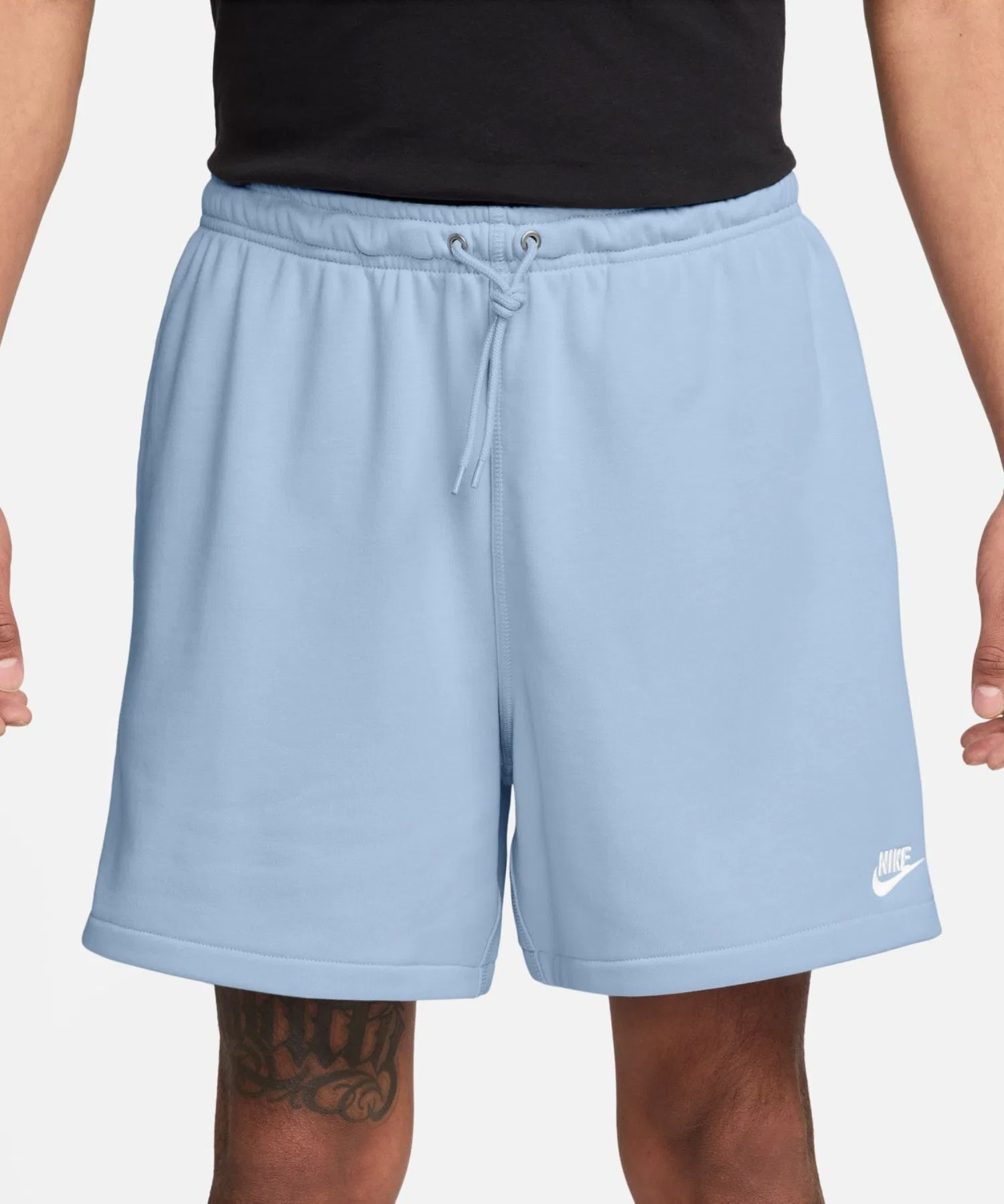 Мужские шорты Nike Club Flow FT из хлопка и полиэстера синие