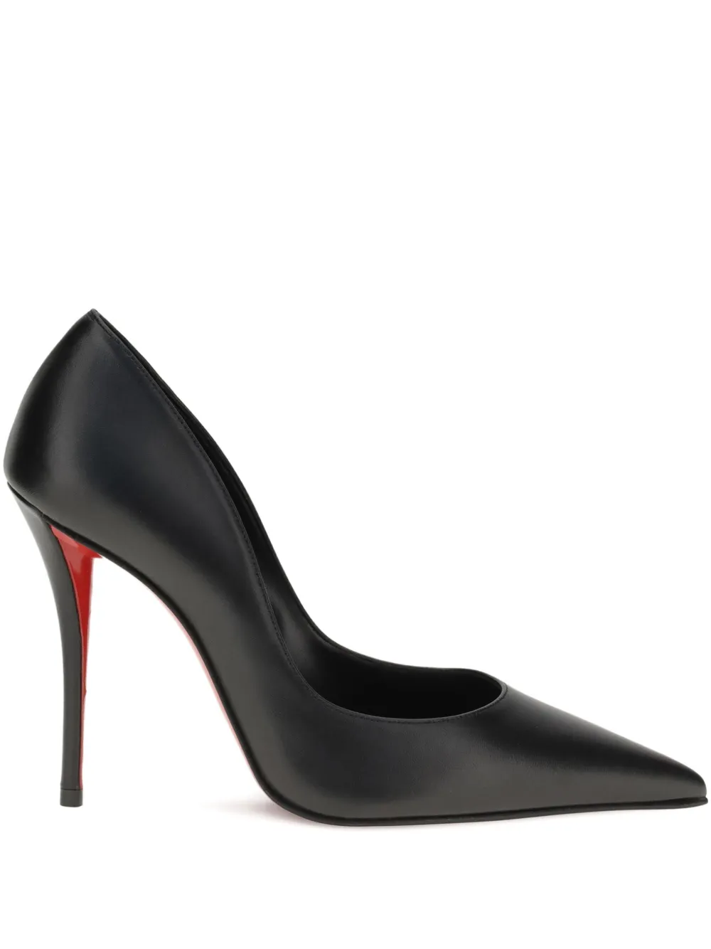 Туфли Miss Z из кожи с острым носком 100 мм Christian Louboutin, черный