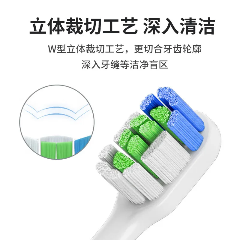 Сменные насадки для зубной щетки SICHENG, Copper-Free Upgraded Cleansing Type Black 1 2 Pieces — фото 4