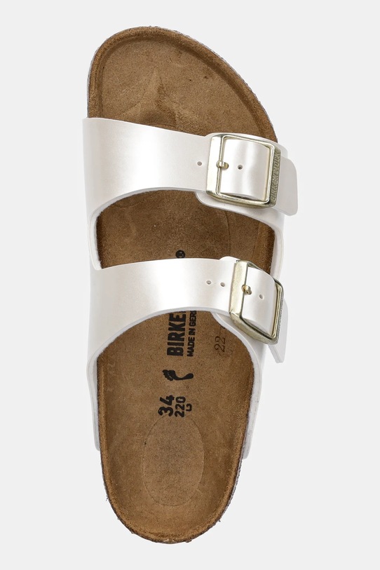Детские шлепанцы Arizona Birkenstock, бежевый — фото 4