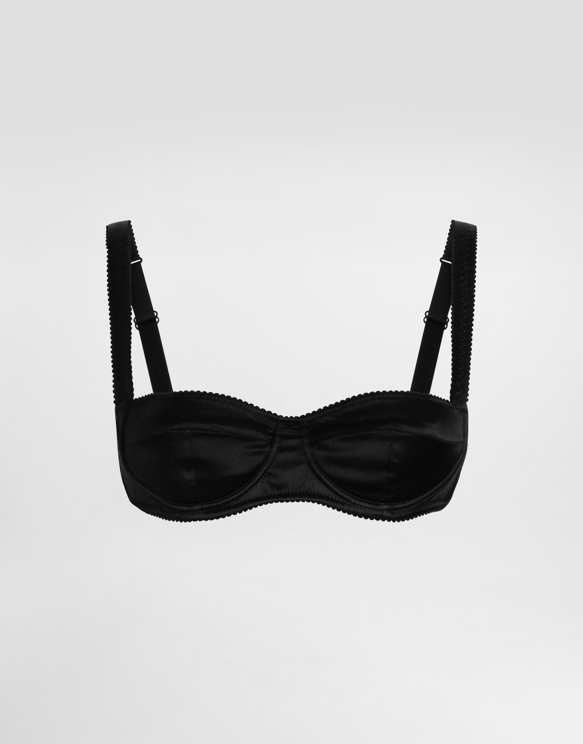 

Атласный бюстгальтер балконет Dolce & Gabbana, черный