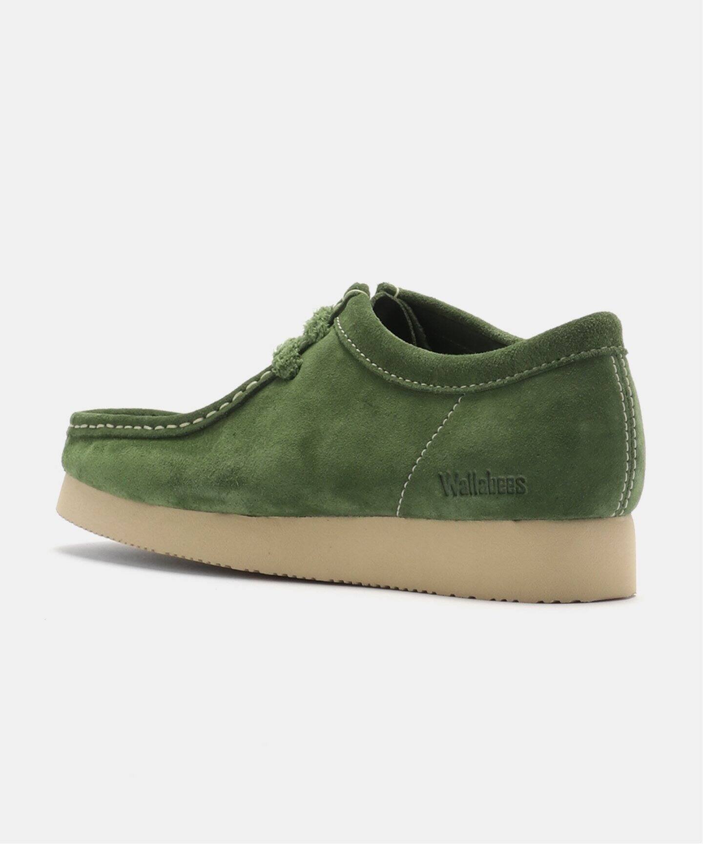 Сапоги Clarks Wallabee 2604 26182222 Herringbone, green — фото 3