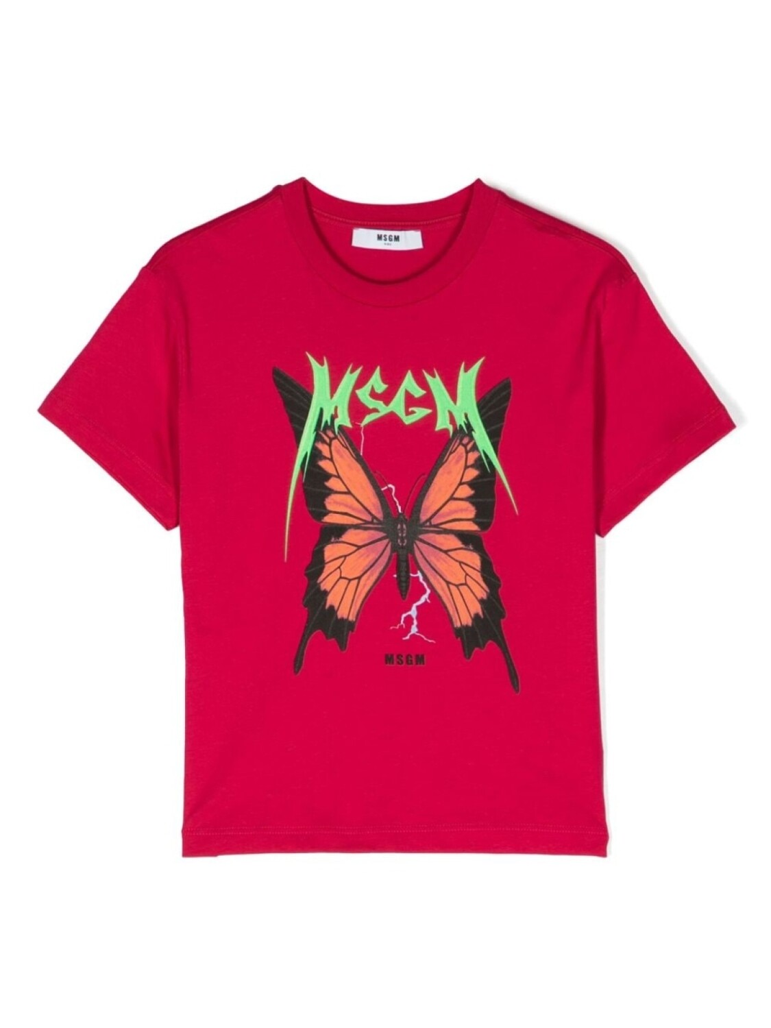 

MSGM Kids футболка с логотипом, розовый