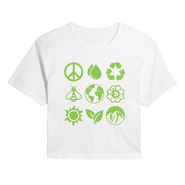 

Футболка Juniors Earth Day Icons Grid Cropped Licensed Character, White, Белый, Футболка Juniors Earth Day Icons Grid Cropped Licensed Character, White