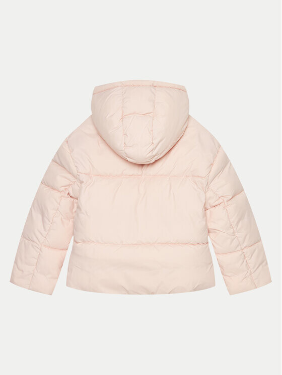 Пуховик стандартного кроя United Colors Of Benetton, розовый — фото 2