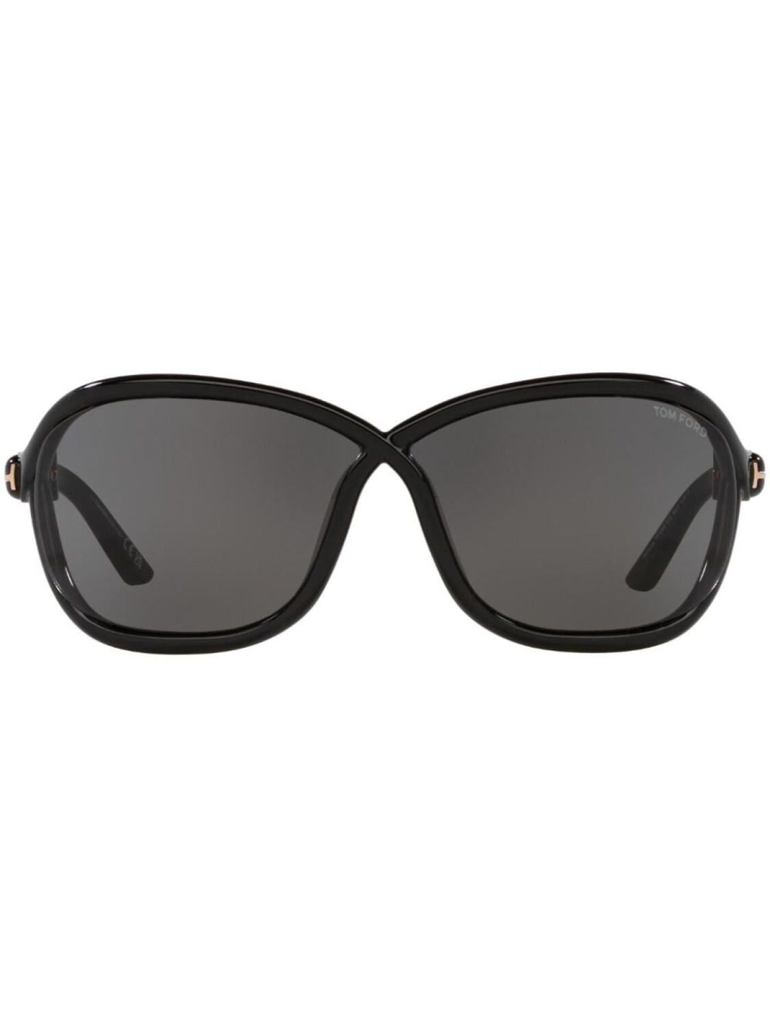 

TOM FORD Eyewear солнцезащитные очки Fernanda в массивной оправе, черный