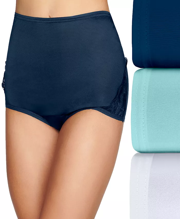 

Женские кружевные трусики Nouveau Brief 3 шт. 13011 Vanity Fair, синий