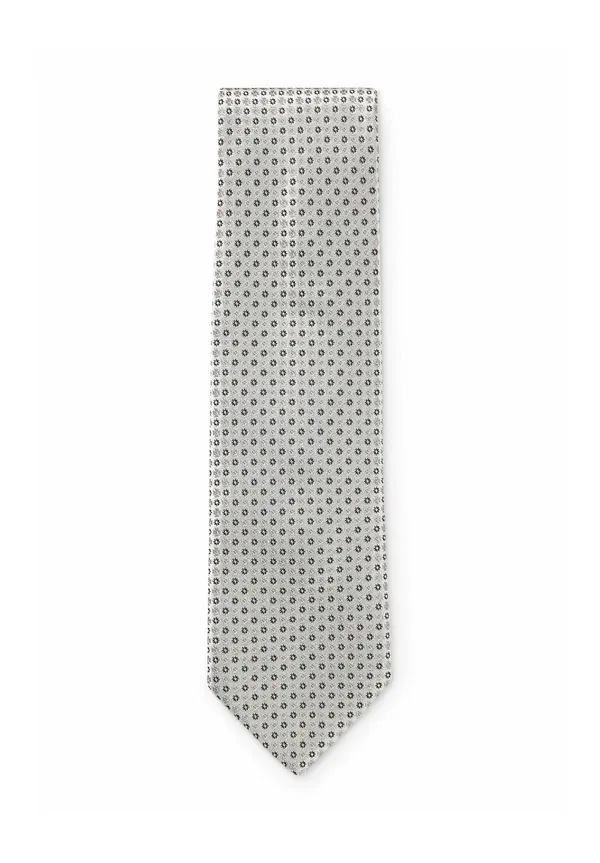 Галстук Boss, модель H tie cm 7.5 262, светло-серый — фото 2