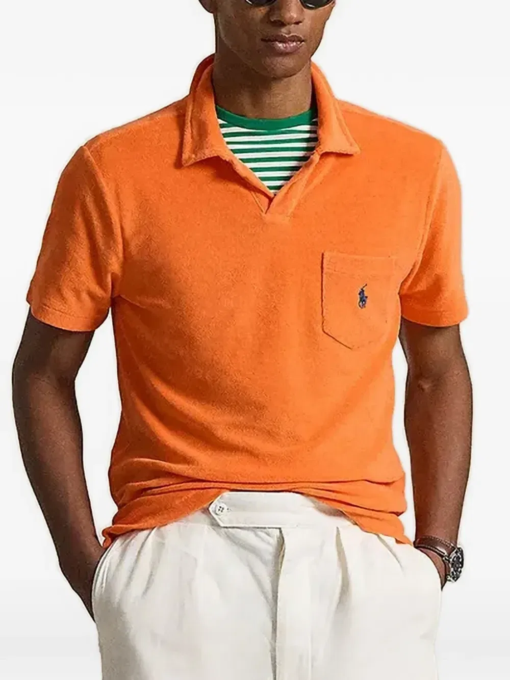 Рубашка поло Terry POLO RALPH LAUREN, оранжевый