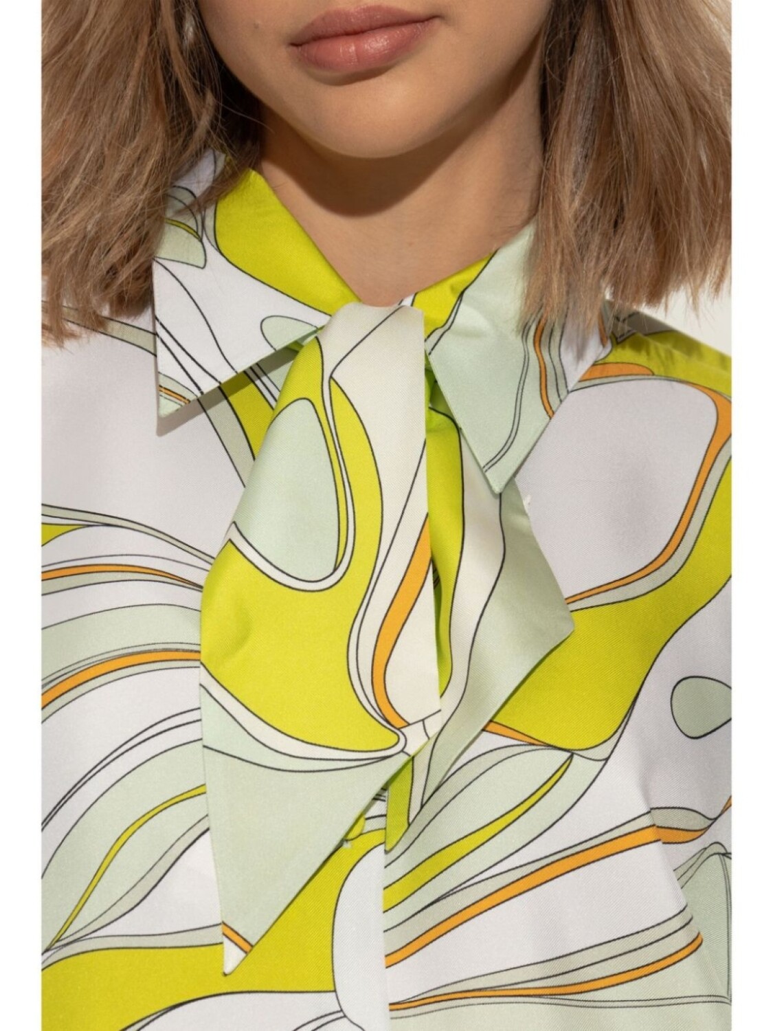 

Tory Burch шейный платок с закрученным цветком, зеленый