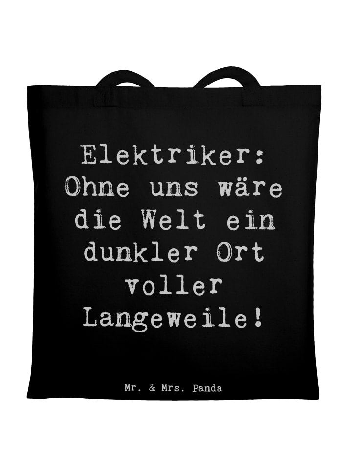 

Mr. & Mrs. Panda Сумка с надписью «Герои-электротехники» черного цвета