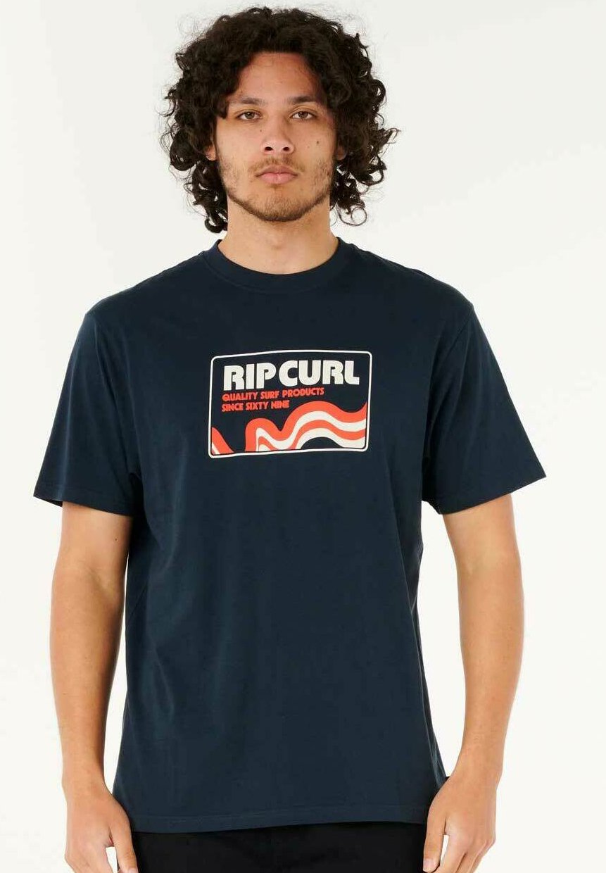 

Футболка с принтом SURF REVIVAL SWIRL Rip Curl, темно-синий