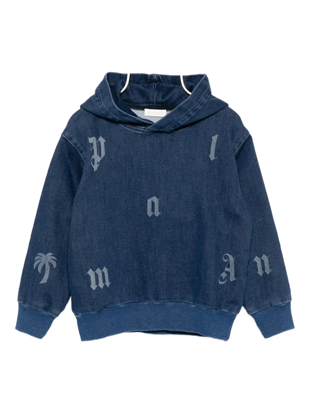 

Толстовка с логотипом Palm Angels Kids, синий