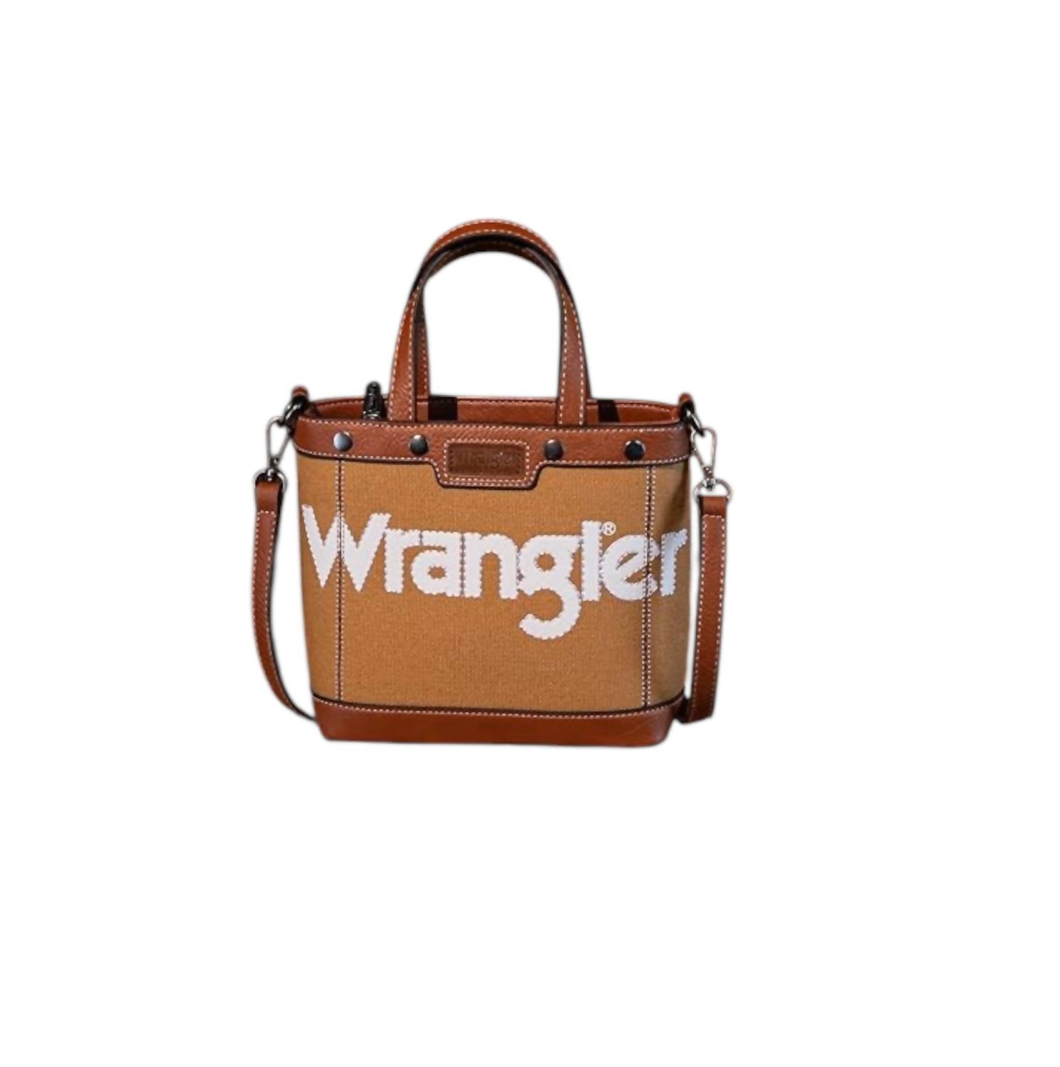 

Женская холщовая сумка-кроссбоди Wrangler Stitch в коричневом цвете Montana West