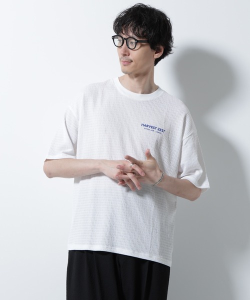 

Футболка с принтом, короткий рукав NANO universe, белый