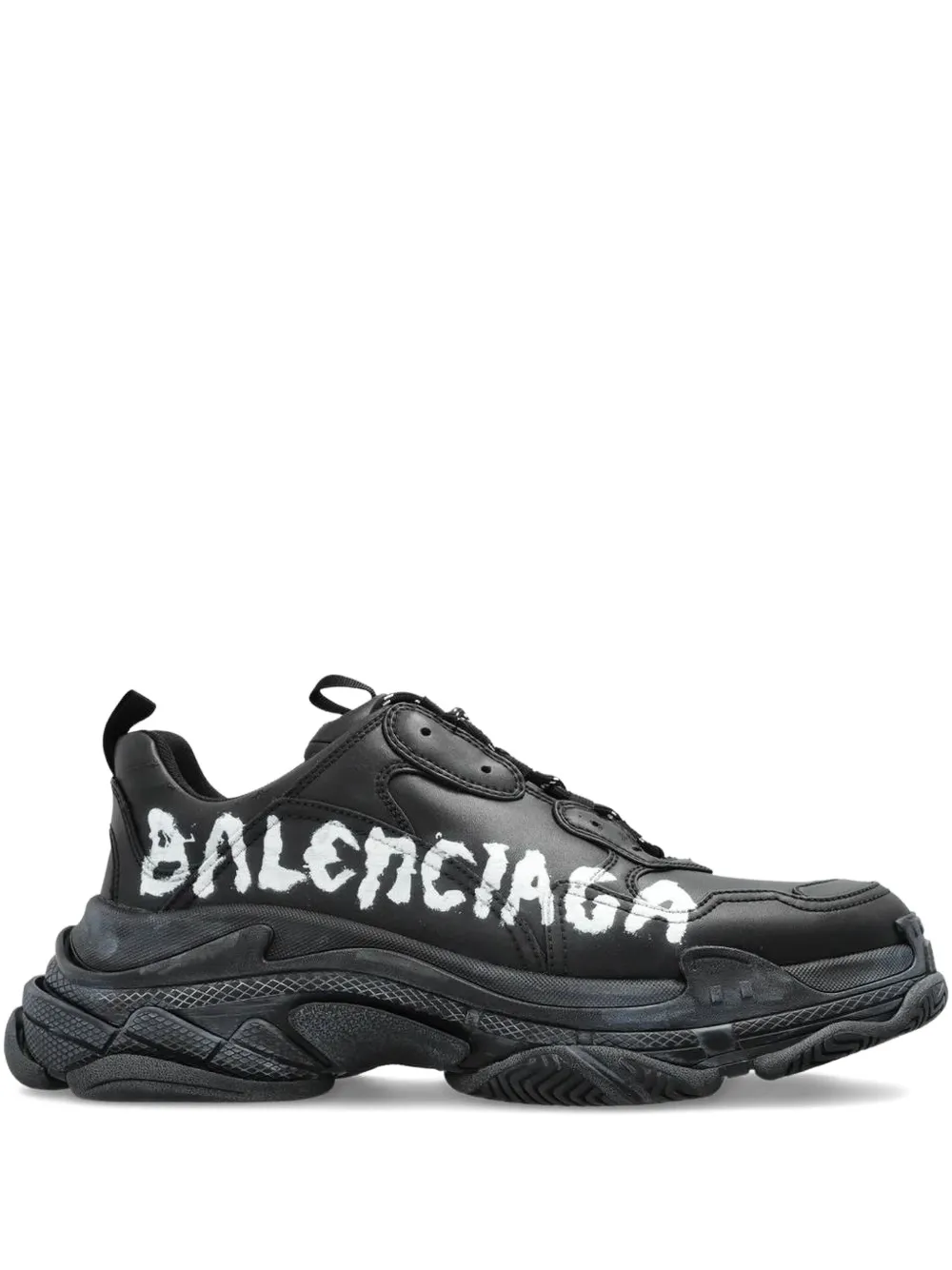 

Кроссовки Triple S с логотипом Paint BALENCIAGA, черный