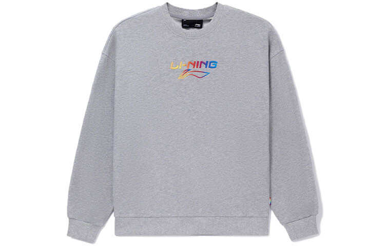 

Спортивная модная коллекция Толстовка унисекс серый Lining, серый