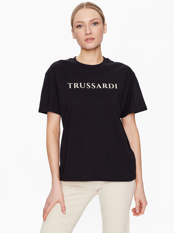 

Футболка стандартного кроя Trussardi, черный