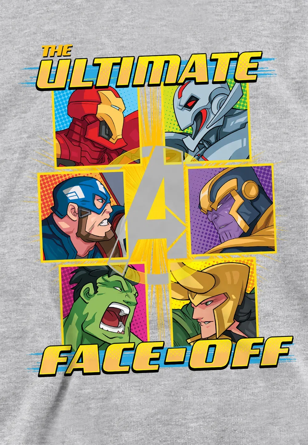 Детская худи Marvel Avengers для мальчиков и девочек, серый — фото 2