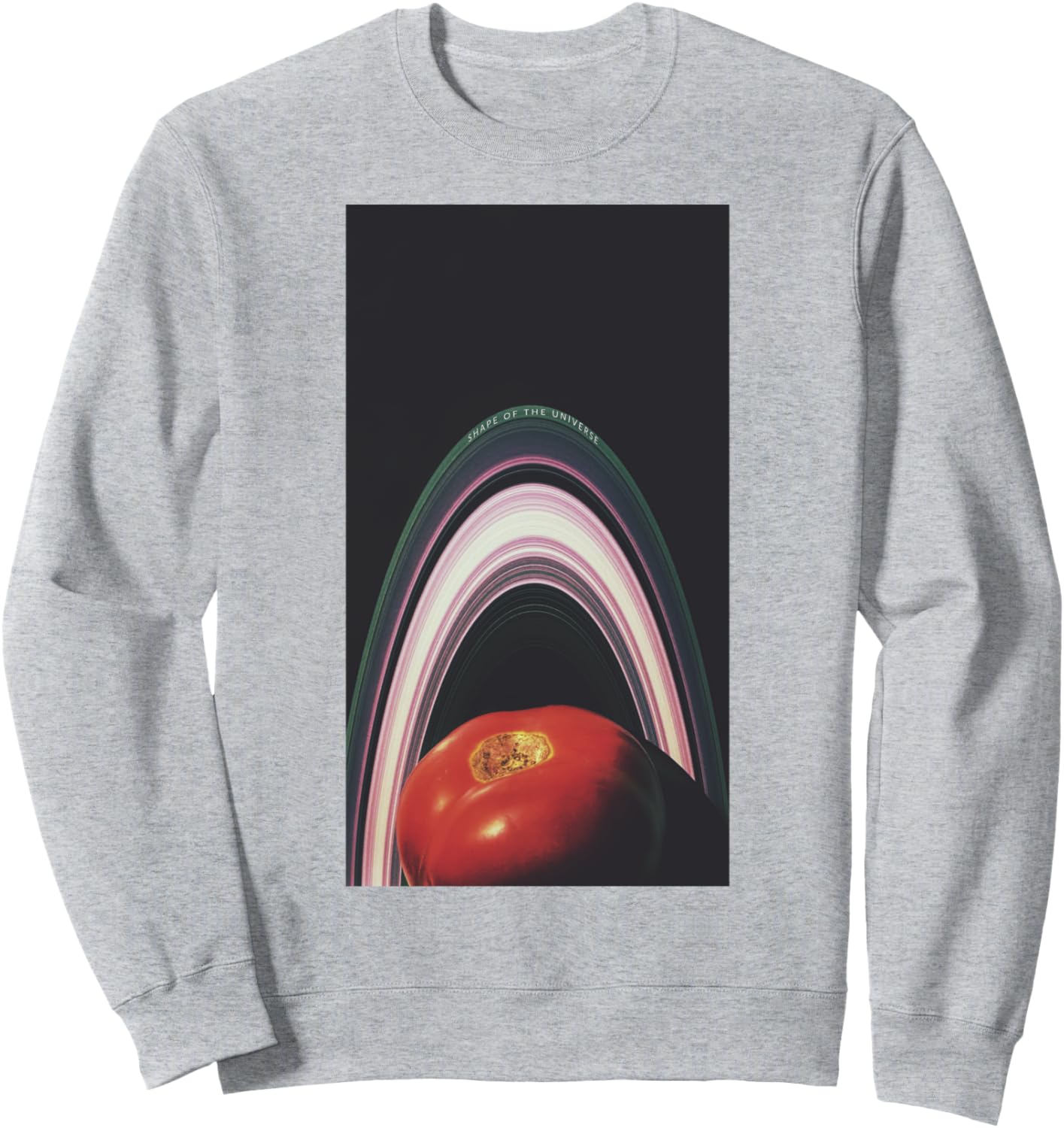 

Толстовка Space Tomato Shape 2 Sterling, серая, размер S Cosmic Tomato Art