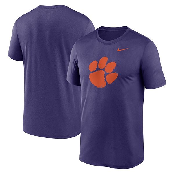 Мужская фиолетовая футболка Clemson Tigers Primetime Legend Logo Nike — фото 2