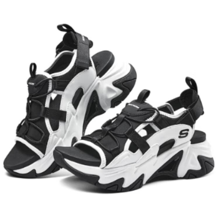 Пляжные сандалии Stamina V3 женские черные/белые Skechers — фото 4