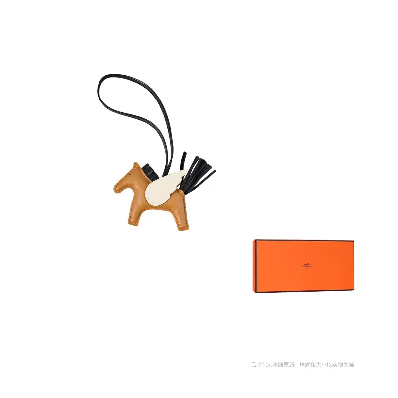 

HERMES Кожаный кулон унисекс коричневый, Brown