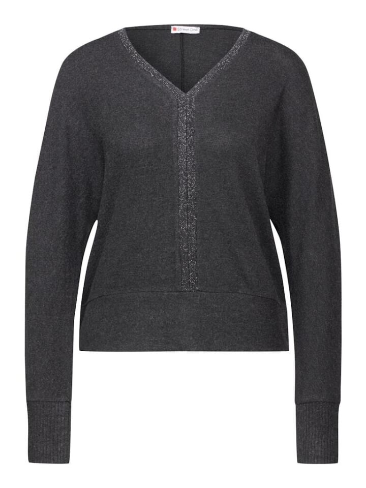 

Лонгслив Street One Langarmshirt, цвет anthracite melange
