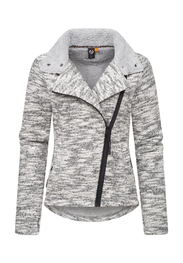 

Вязаная флисовая куртка saskie меланж Ragwear, цвет ash