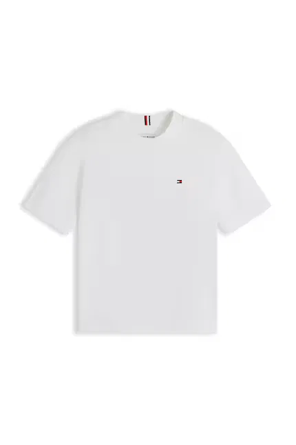 Футболка детская с принтом Tommy Hilfiger, белый — фото 2