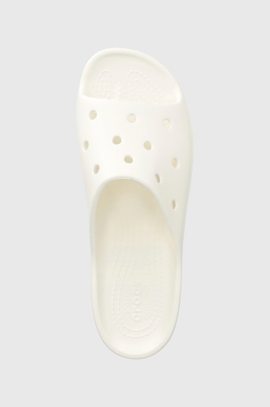 Классические шлепанцы на платформе Crocs, белый — фото 4