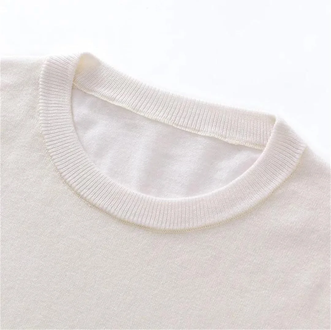 Мужской короткий рукав свитер Crewneck легкий дышащий — фото 3