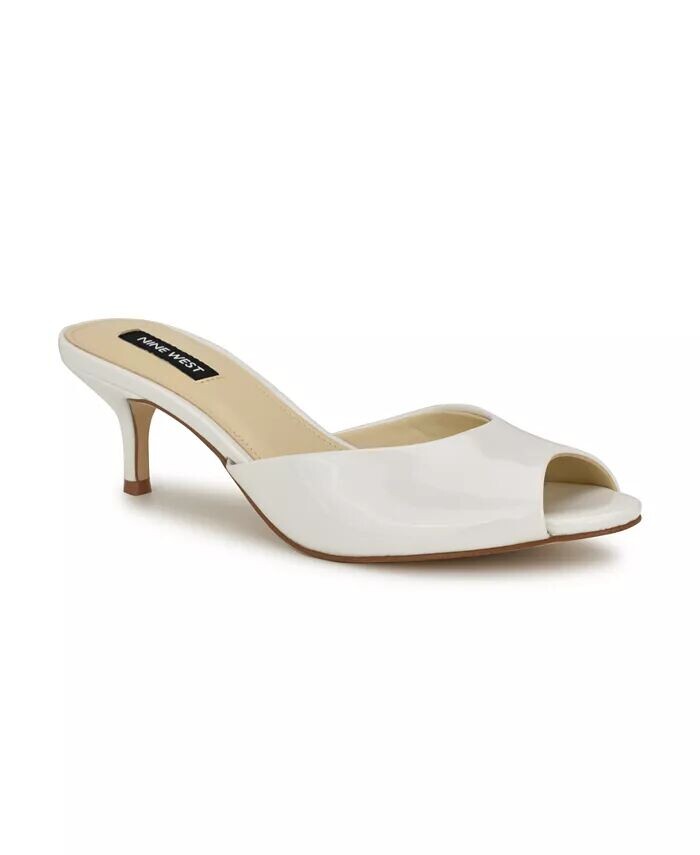 

Женские модельные босоножки Luvlie с открытым носком на каблуке-рюмочке Nine West, белый