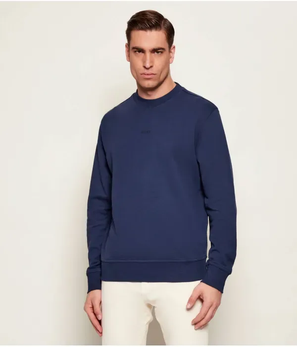 Толстовка WeSmallcrew comfort fit Boss Orange, темно-синий