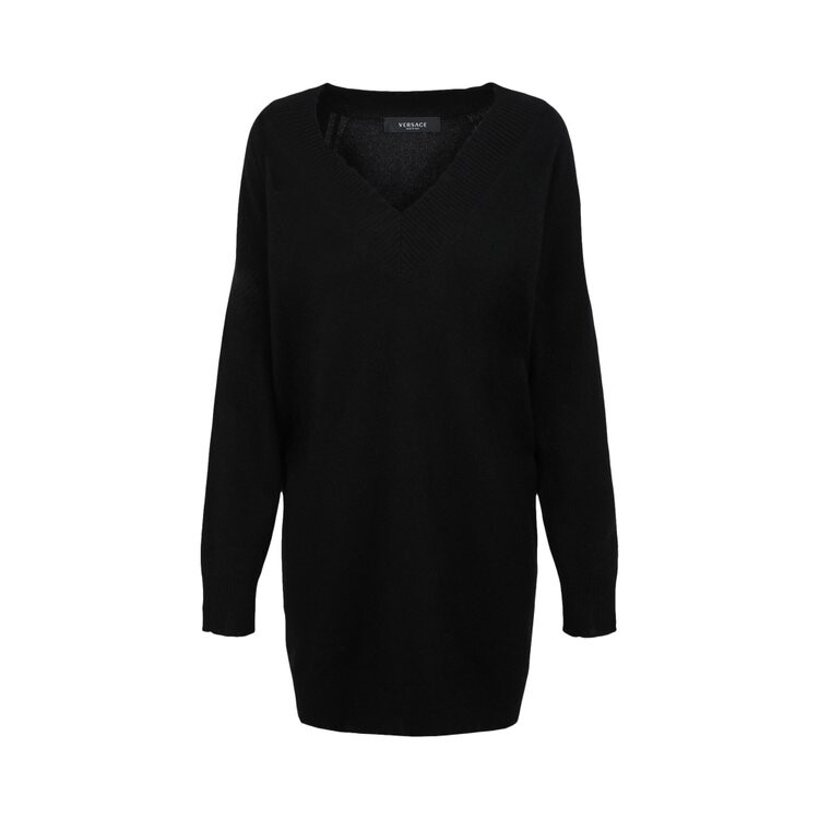 

Платье Versace Safety Pin Knitted Dress, черный