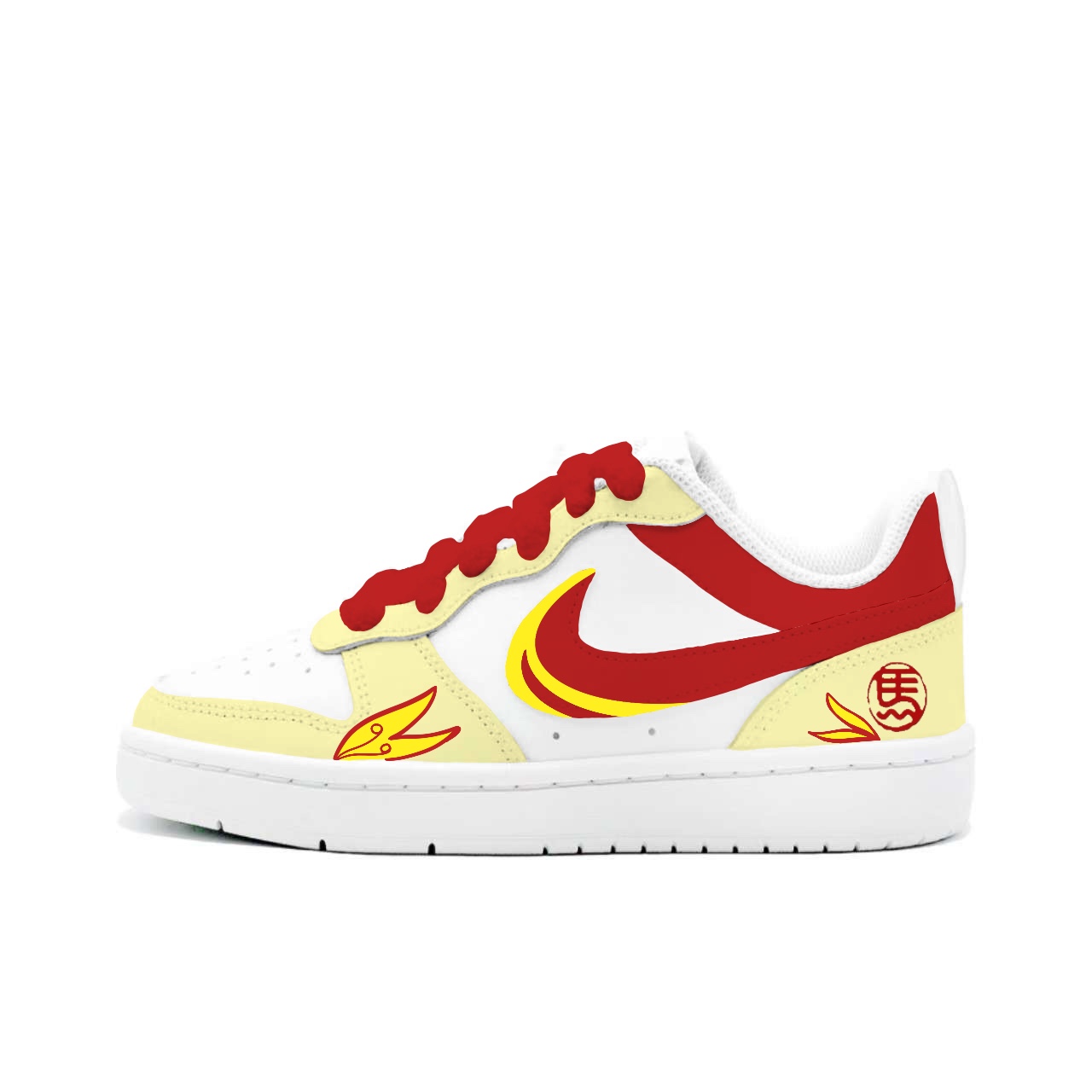 

Nike Court Borough 2 Fiery Yellow Horse, Kung Fu Rabbit кожаная подкладка, устойчивая к истиранию и скольжению, низкие