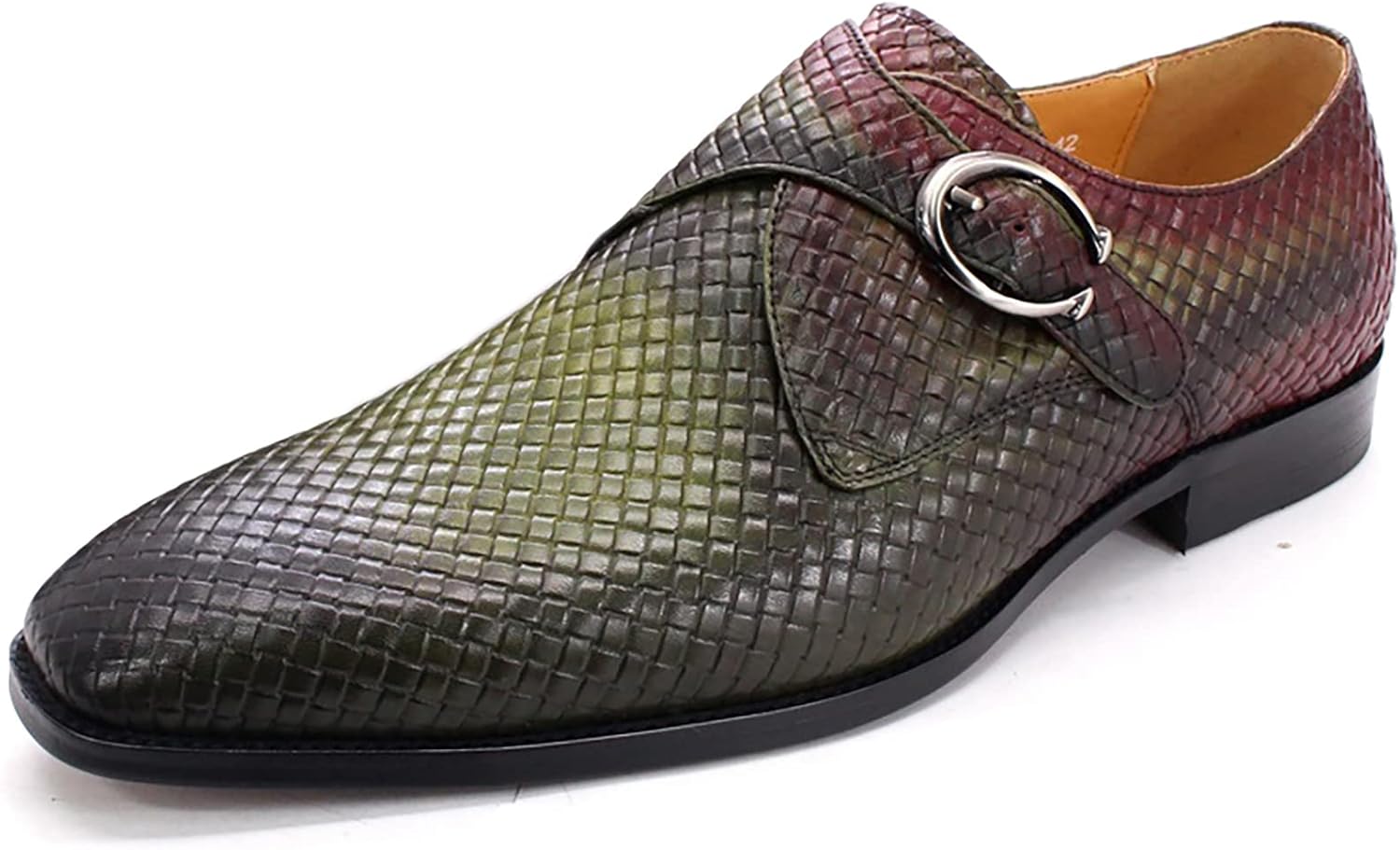 

Мужские кожаные лоферы Комфортные туфли-слипоны Монах Классические оксфорды Свадебные, деловые офисные туфли, черные-39 Generic