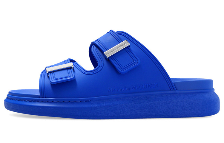 

Alexander McQueen Гибридные сандалии с двойной пряжкой Blue