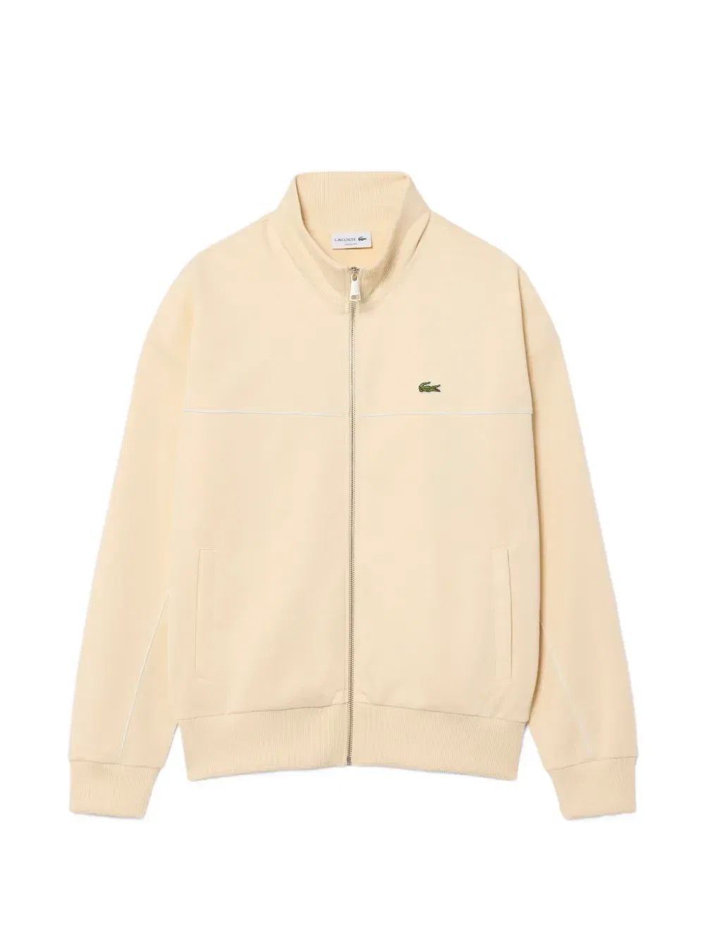 Толстовка на молнии Lacoste с нашивкой-логотипом, бежевый