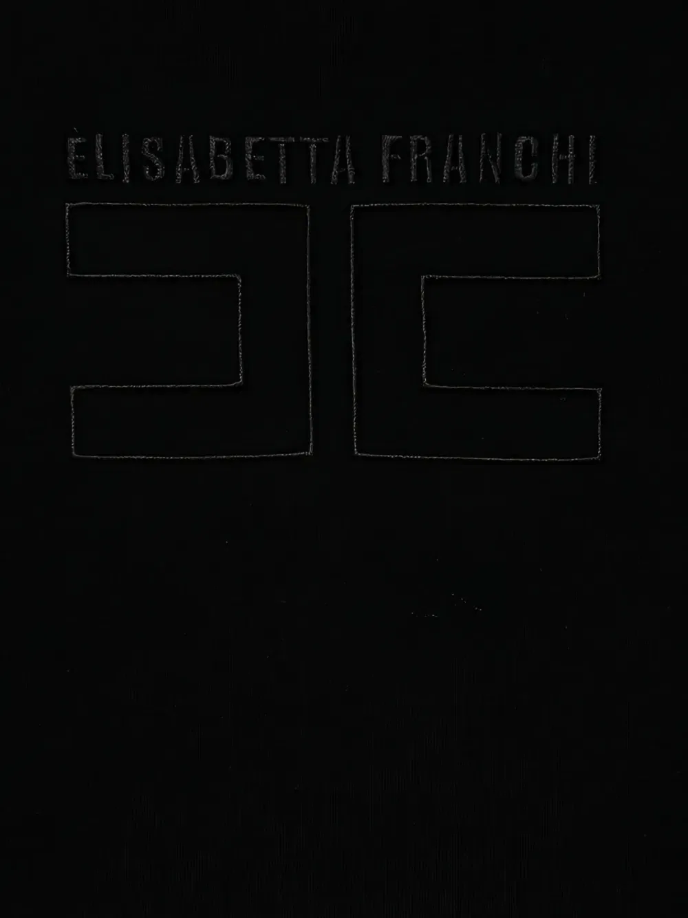 Футболка с логотипом Elisabetta Franchi La Mia Bambina, черный — фото 3