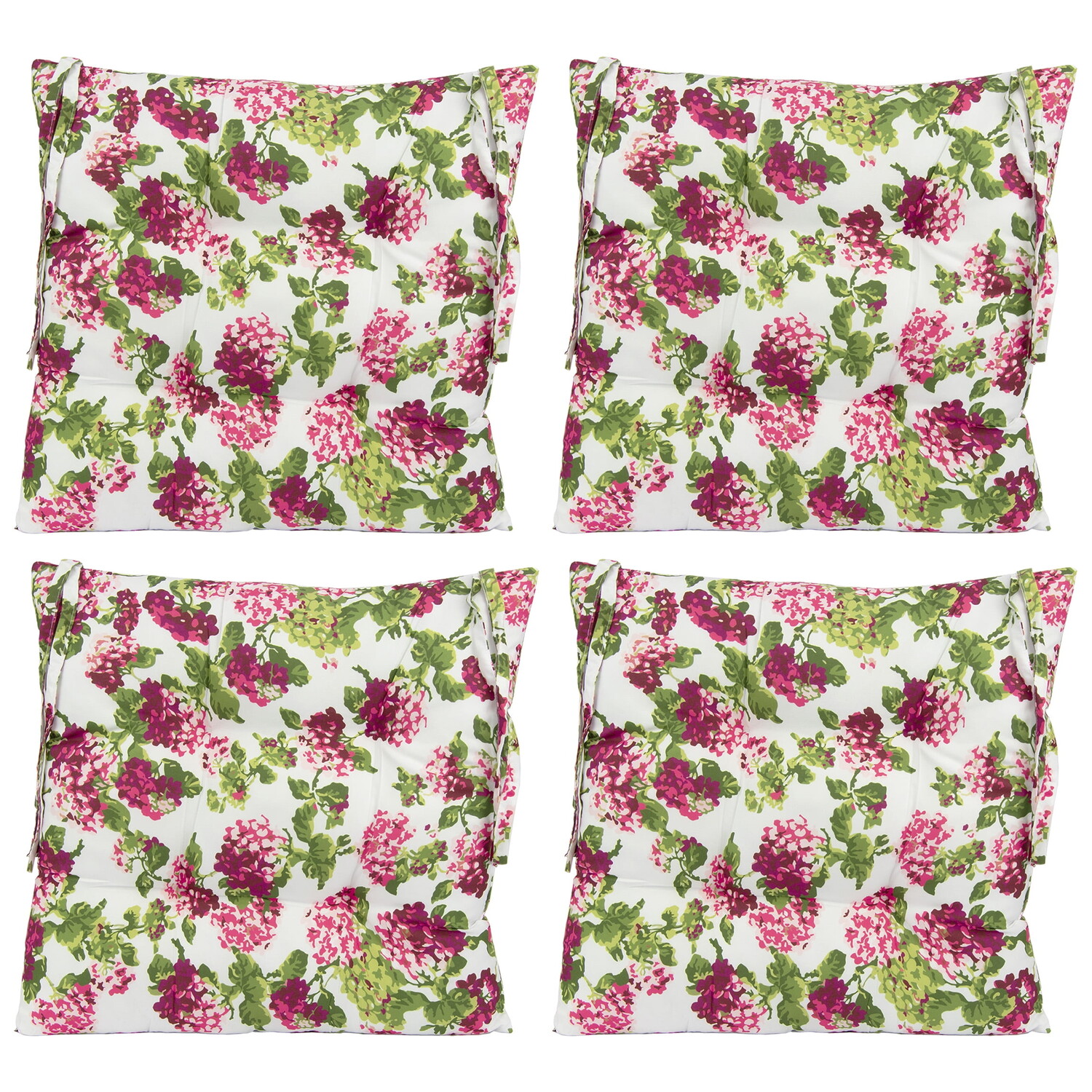 

Подушки на стул Shabby Chic Pink Hydrangea Floral Generic, белый