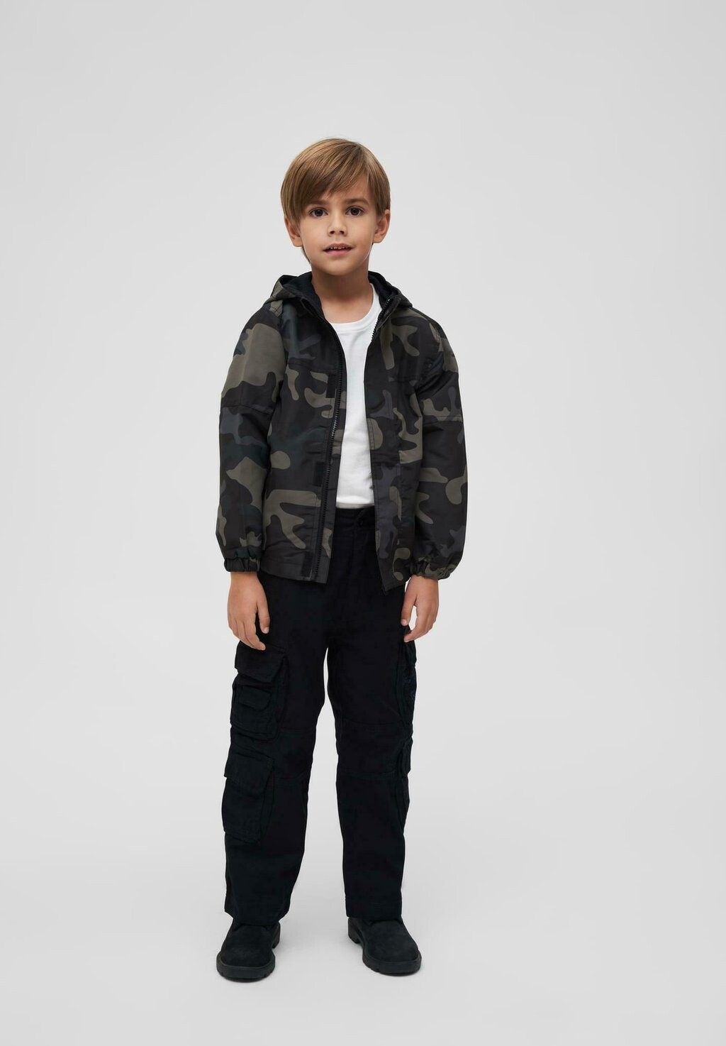 Куртка межсезонная Summer Frontzip Brandit, цвет dark camouflage — фото 2