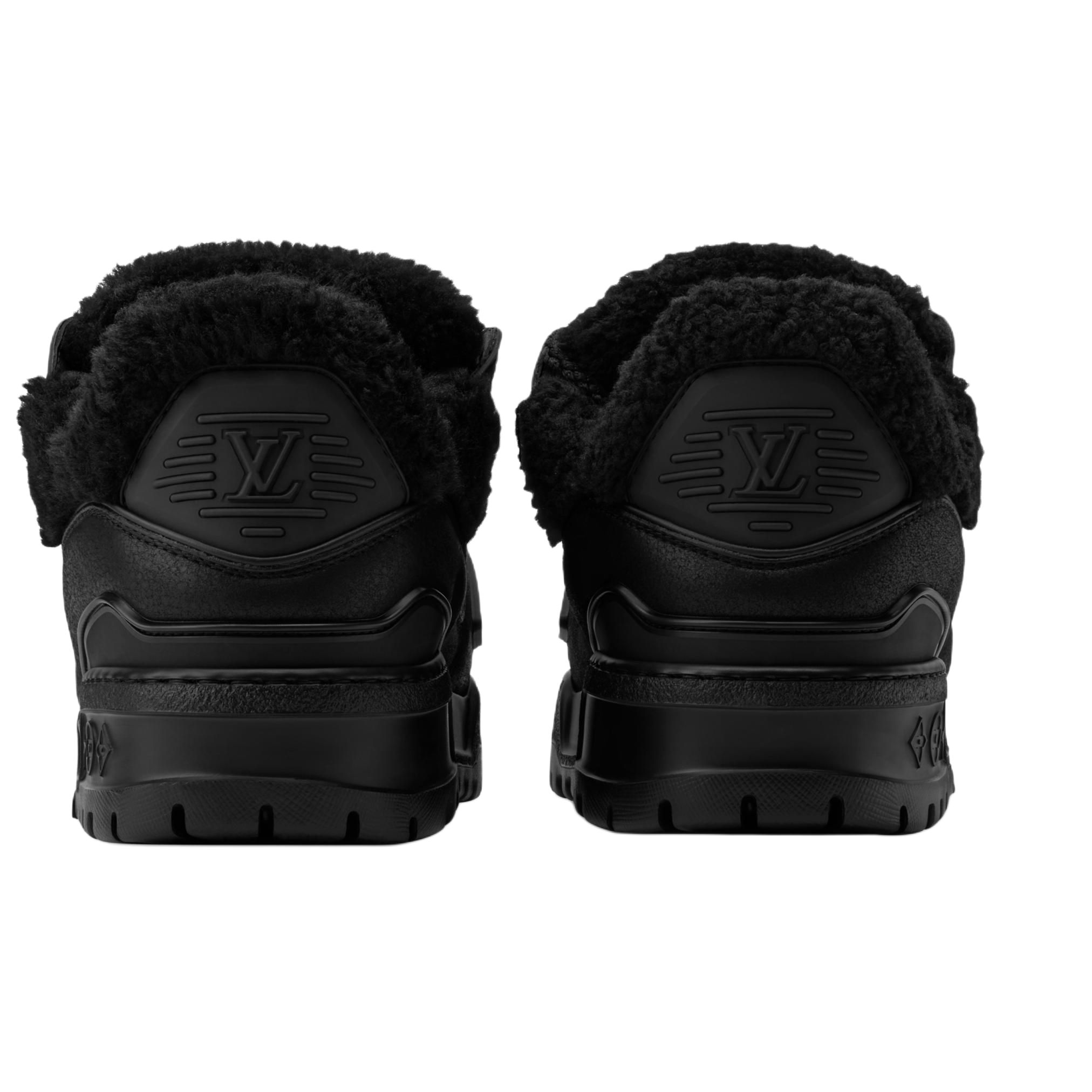 LOUIS VUITTON Тренировочные кроссовки Maxi Low top для скейтбординга мужские black — фото 4