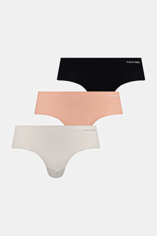 

Три пары стрингов Calvin Klein Underwear, черный