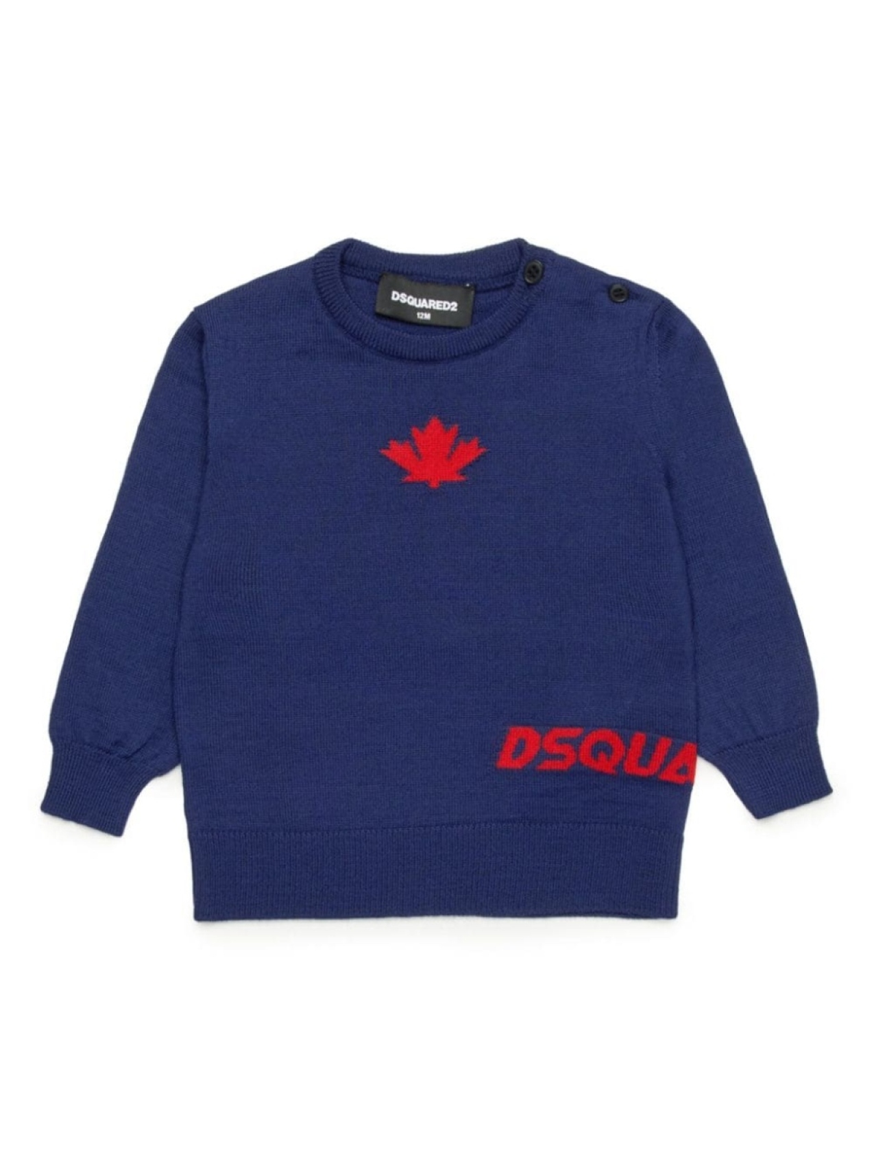 

Dsquared2 Kids джемпер вязки интарсия с круглым вырезом, синий