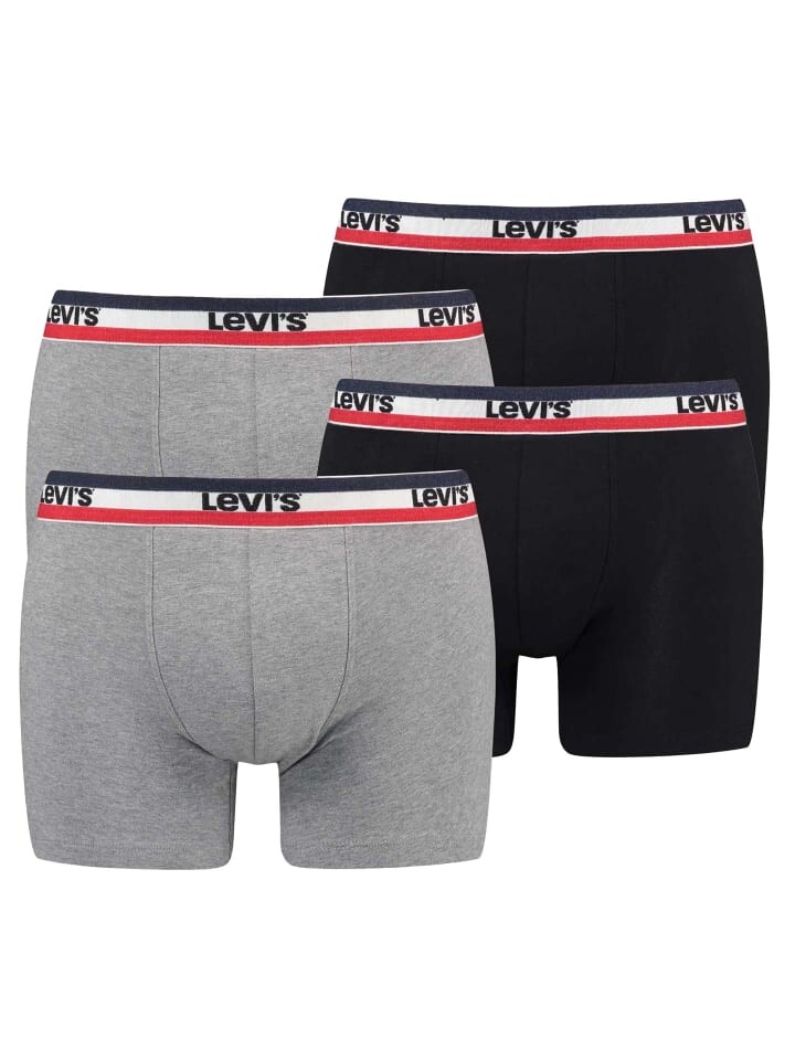 

Боксеры Levi´s short 4er Pack, цвет hellgrau/schwarz
