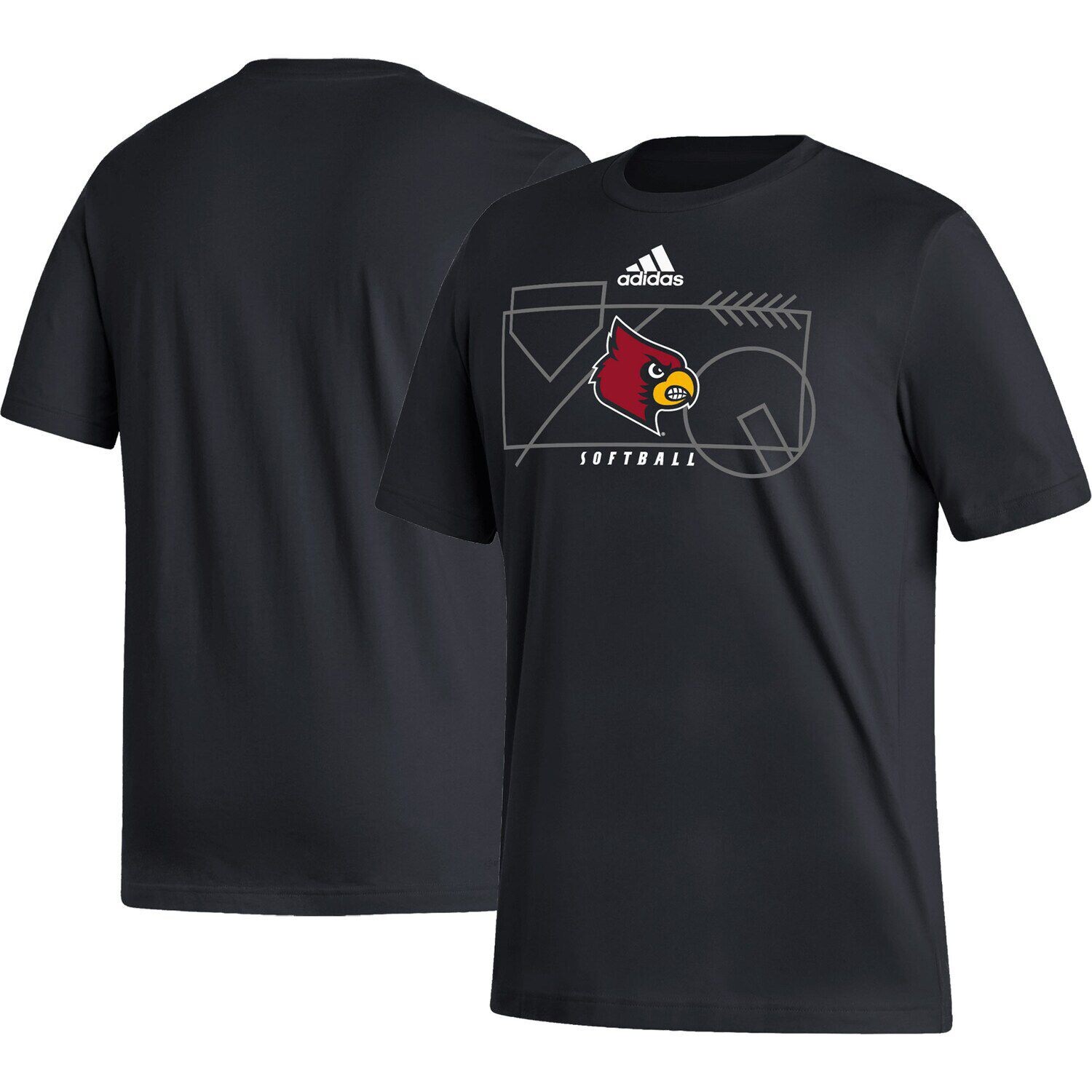 

Мужская черная футболка Louisville Cardinals Locker Lines Softball Fresh adidas, Черный, Мужская черная футболка Louisville Cardinals Locker Lines Softball Fresh adidas